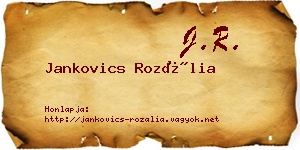 Jankovics Rozália névjegykártya