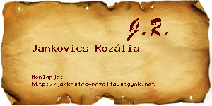 Jankovics Rozália névjegykártya